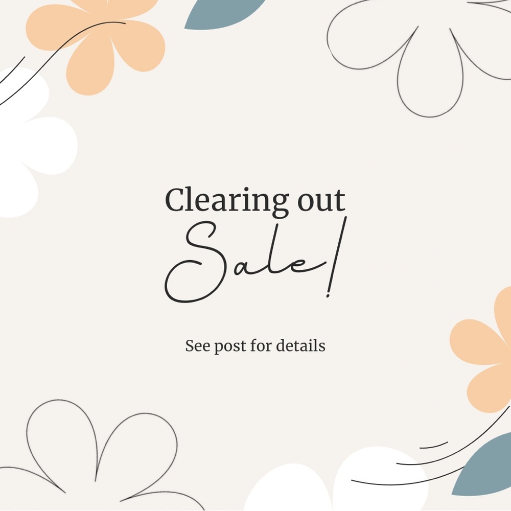 Clearing out my closet!